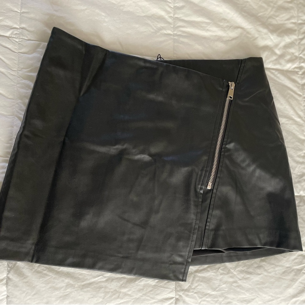 Black Leather Skirt